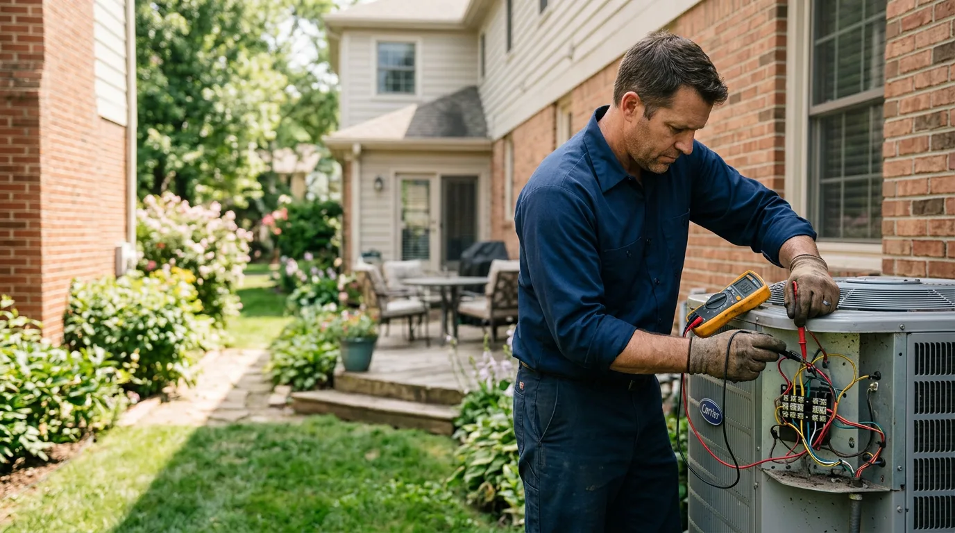 HVAC technician working near Bridgeport, NE